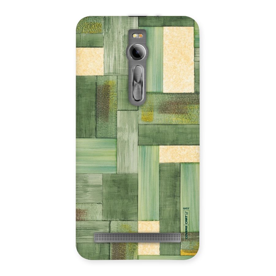 Wooden Green Texture Back Case for Asus Zenfone 2