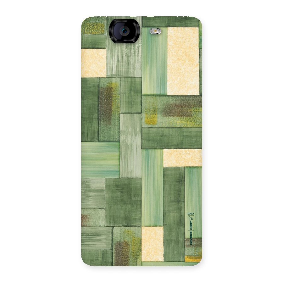 Wooden Green Texture Back Case for Canvas Knight A350