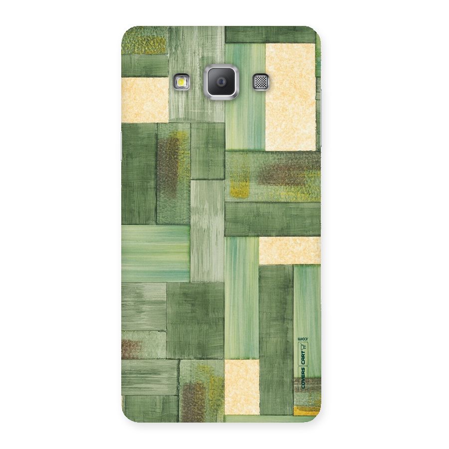 Wooden Green Texture Back Case for Galaxy A7
