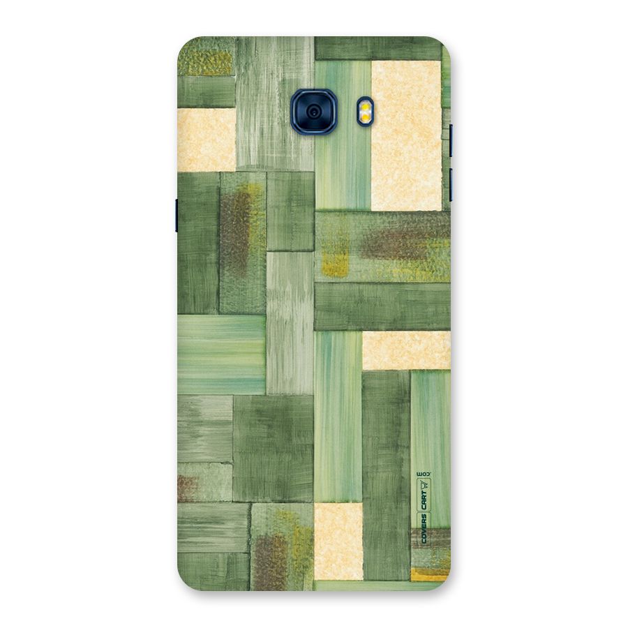 Wooden Green Texture Back Case for Galaxy C7 Pro