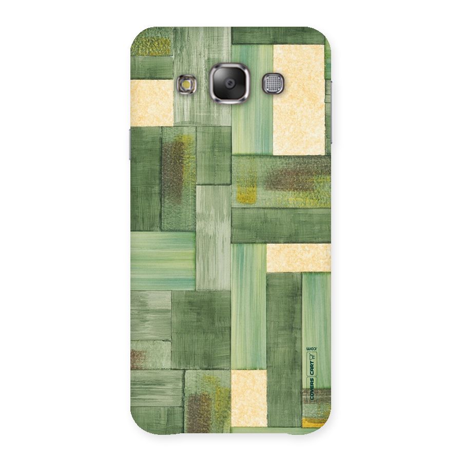 Wooden Green Texture Back Case for Galaxy E7
