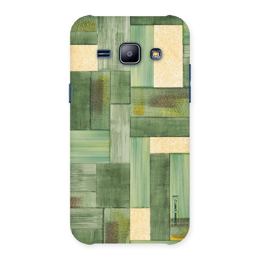 Wooden Green Texture Back Case for Galaxy J1