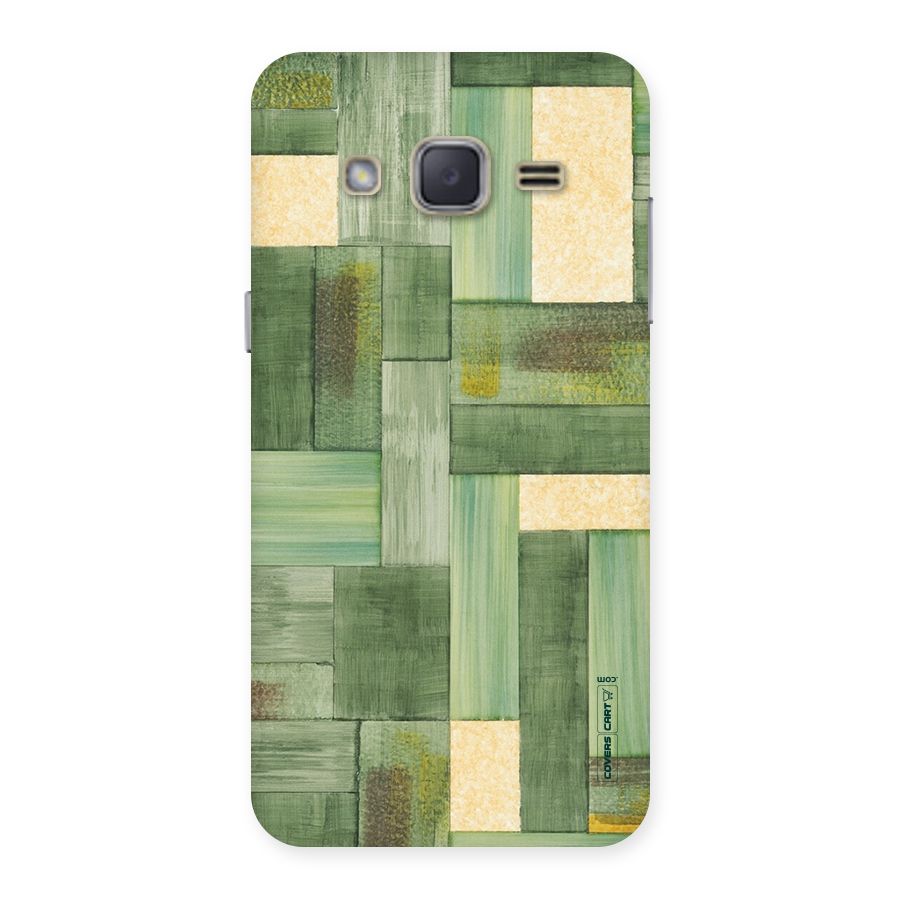 Wooden Green Texture Back Case for Galaxy J2