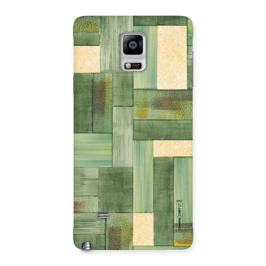 Wooden Green Texture Back Case for Galaxy Note 4