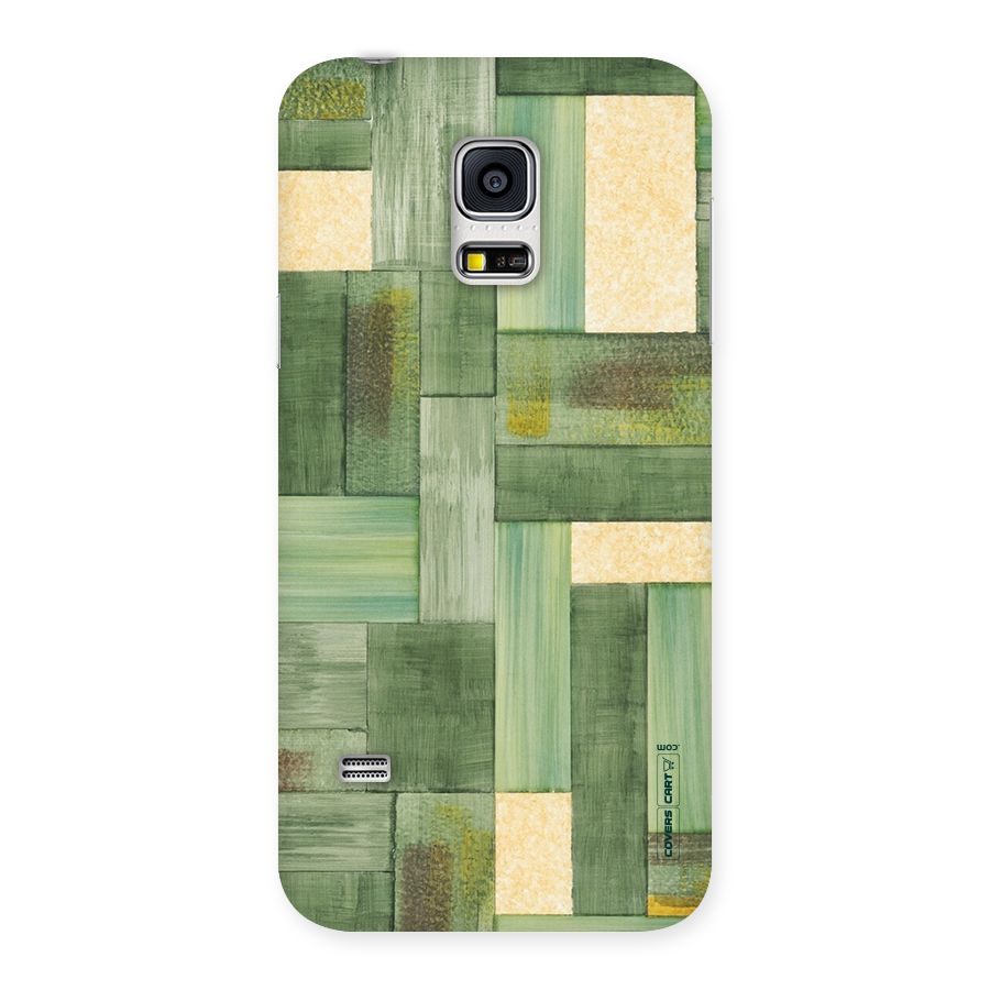 Wooden Green Texture Back Case for Galaxy S5 Mini
