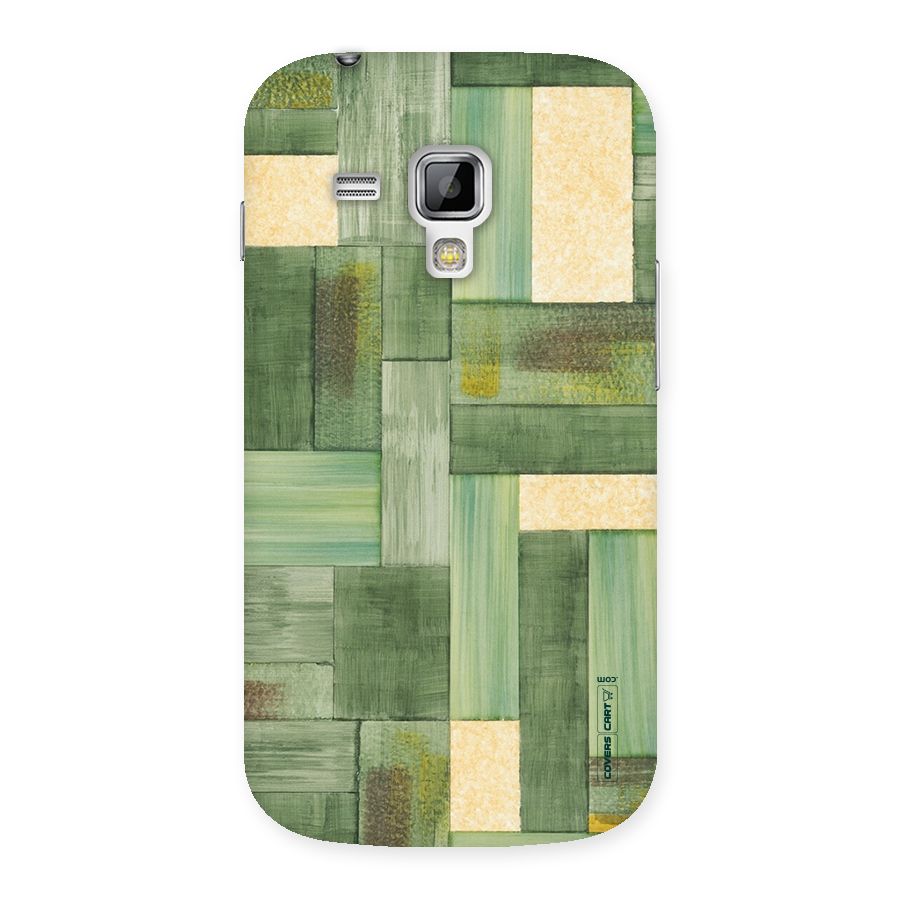 Wooden Green Texture Back Case for Galaxy S Duos
