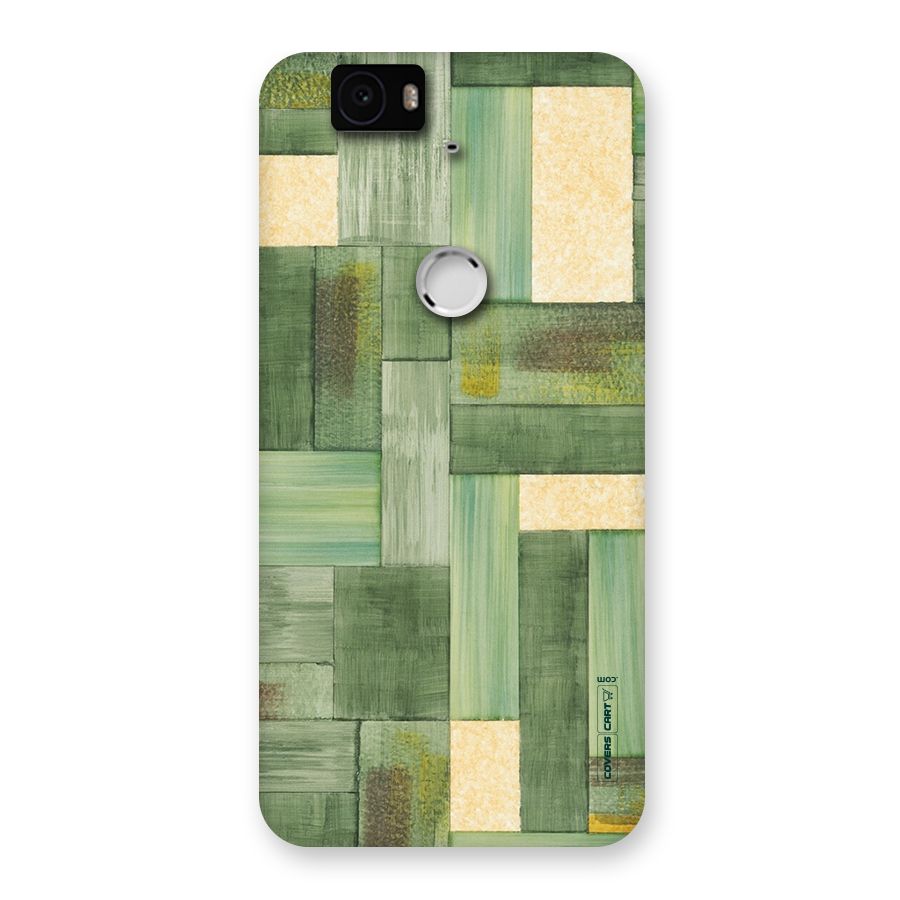 Wooden Green Texture Back Case for Google Nexus-6P