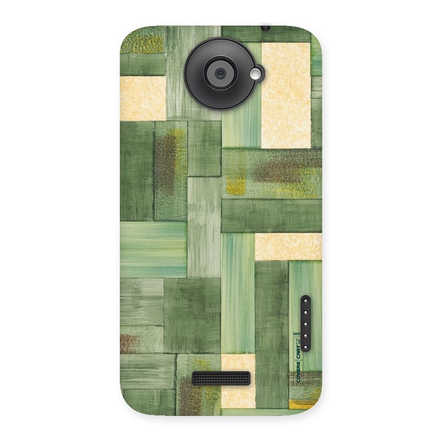 Wooden Green Texture Back Case for HTC One X