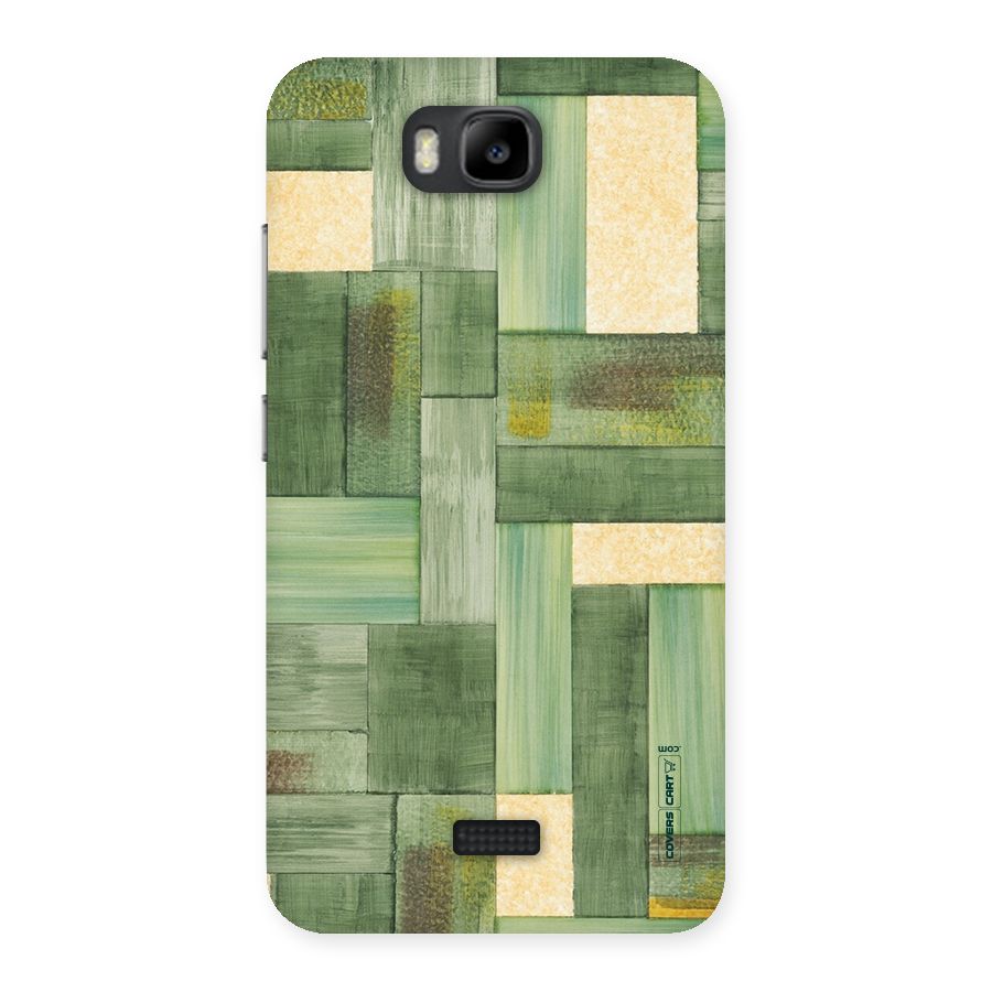 Wooden Green Texture Back Case for Honor Bee