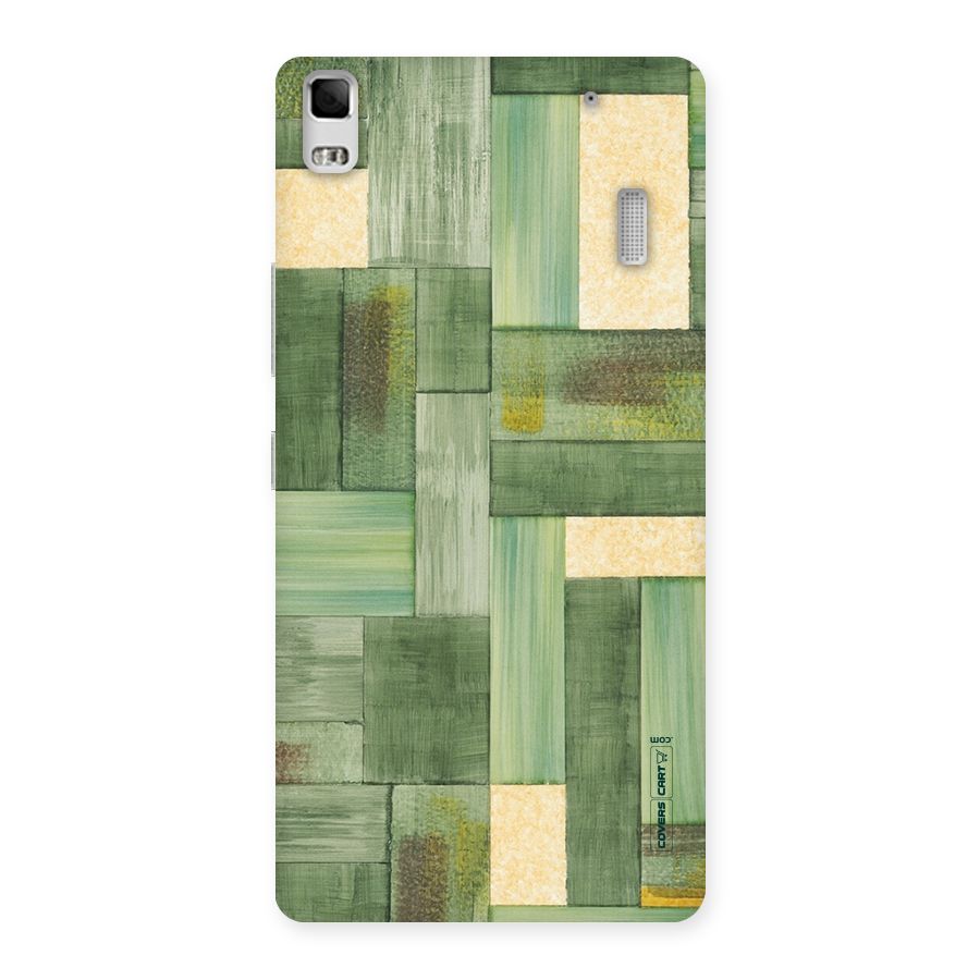 Wooden Green Texture Back Case for Lenovo K3 Note