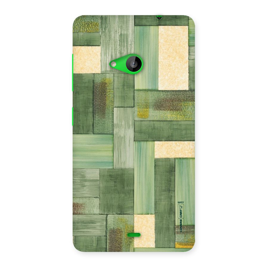 Wooden Green Texture Back Case for Lumia 535