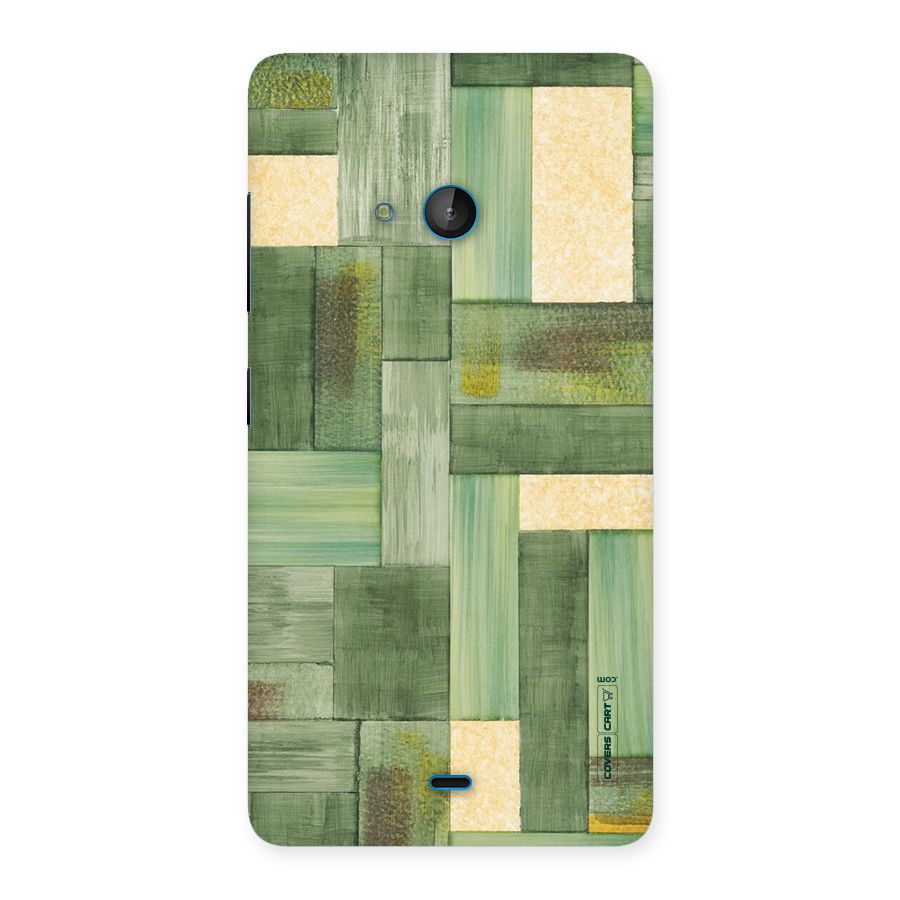 Wooden Green Texture Back Case for Lumia 540