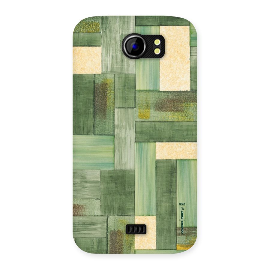 Wooden Green Texture Back Case for Micromax Canvas 2 A110