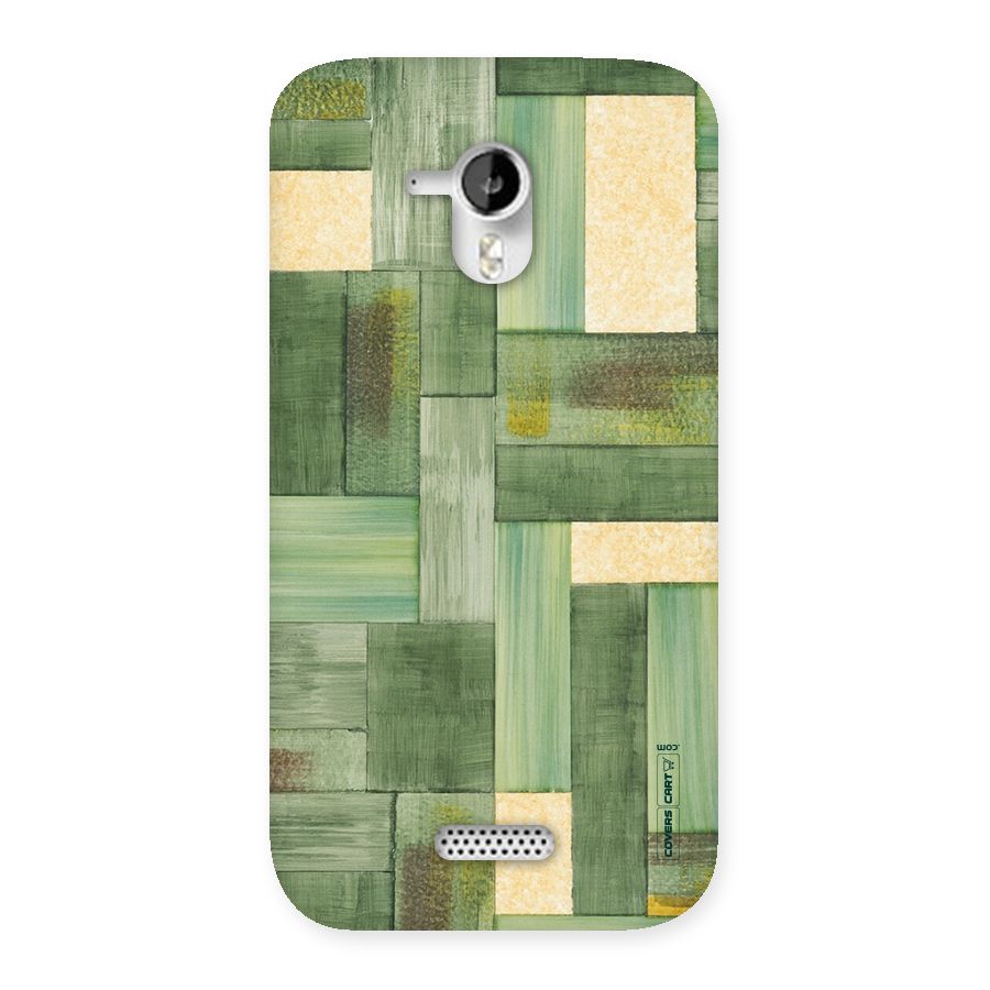 Wooden Green Texture Back Case for Micromax Canvas HD A116