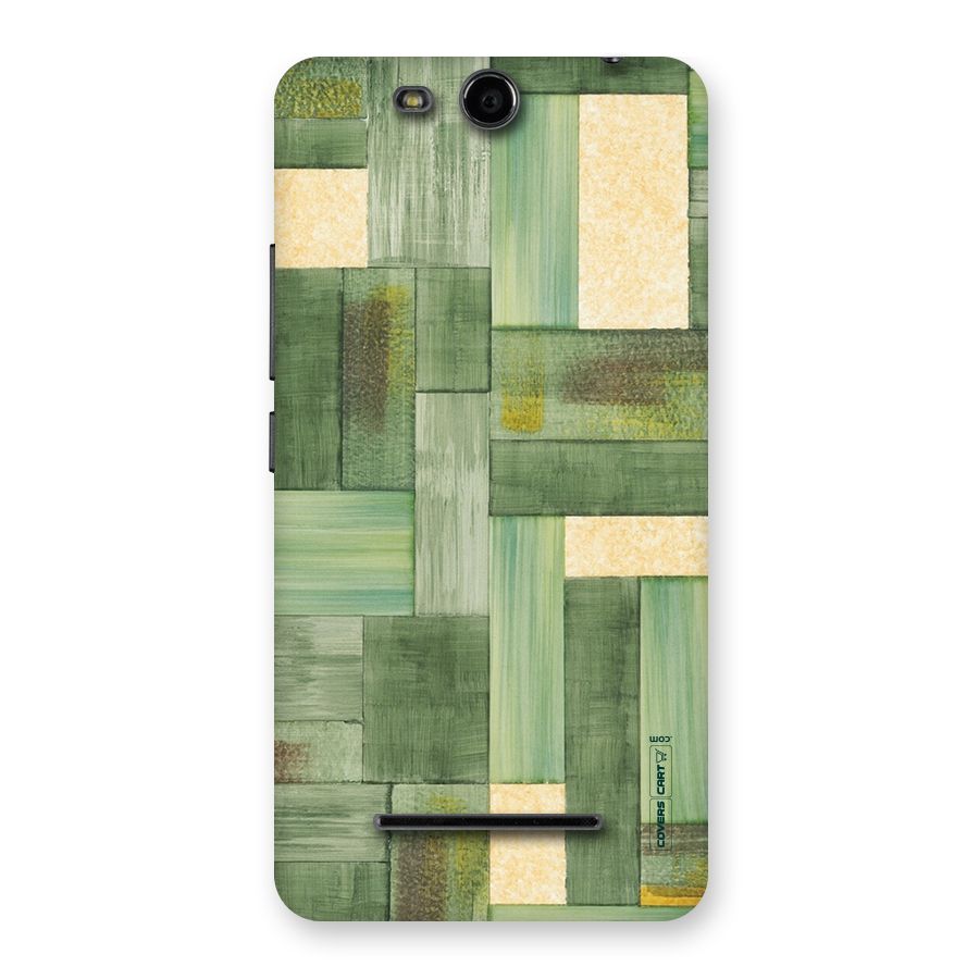 Wooden Green Texture Back Case for Micromax Canvas Juice 3 Q392