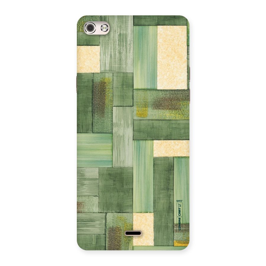 Wooden Green Texture Back Case for Micromax Canvas Silver 5