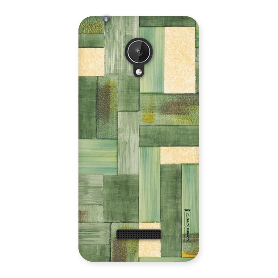 Wooden Green Texture Back Case for Micromax Canvas Spark Q380