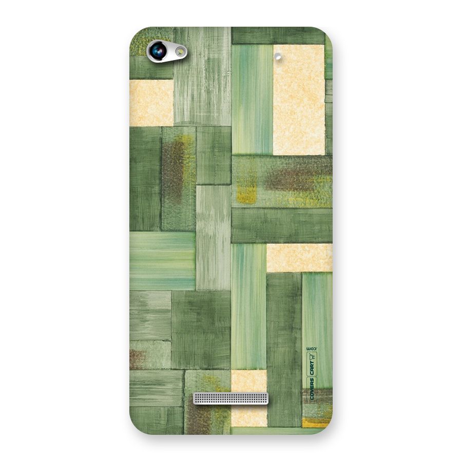 Wooden Green Texture Back Case for Micromax Hue 2