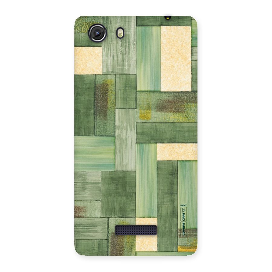 Wooden Green Texture Back Case for Micromax Unite 3