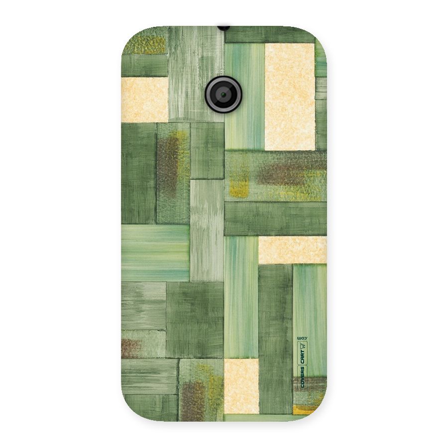 Wooden Green Texture Back Case for Moto E