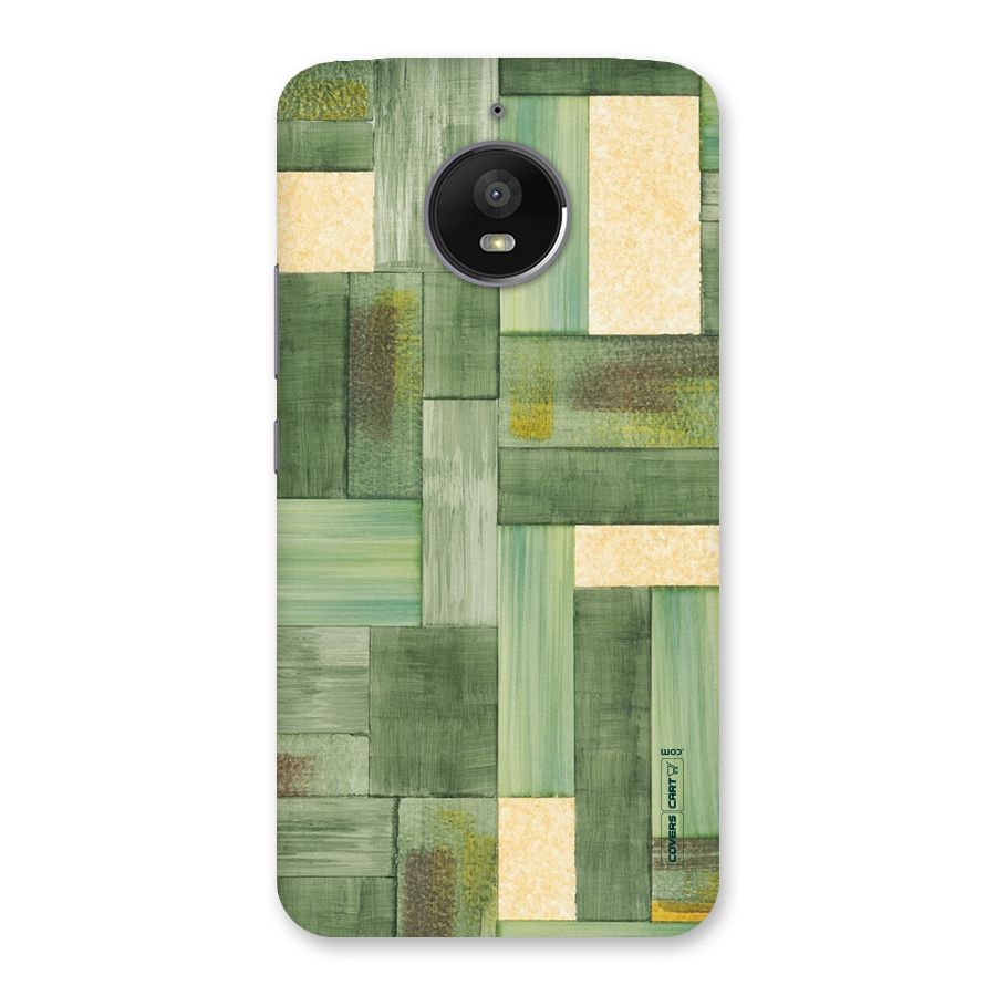 Wooden Green Texture Back Case for Moto E4 Plus