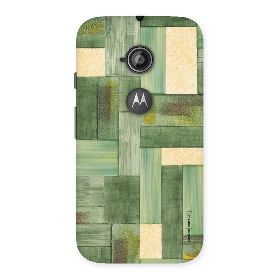 Wooden Green Texture Back Case for Moto E 2nd Gen
