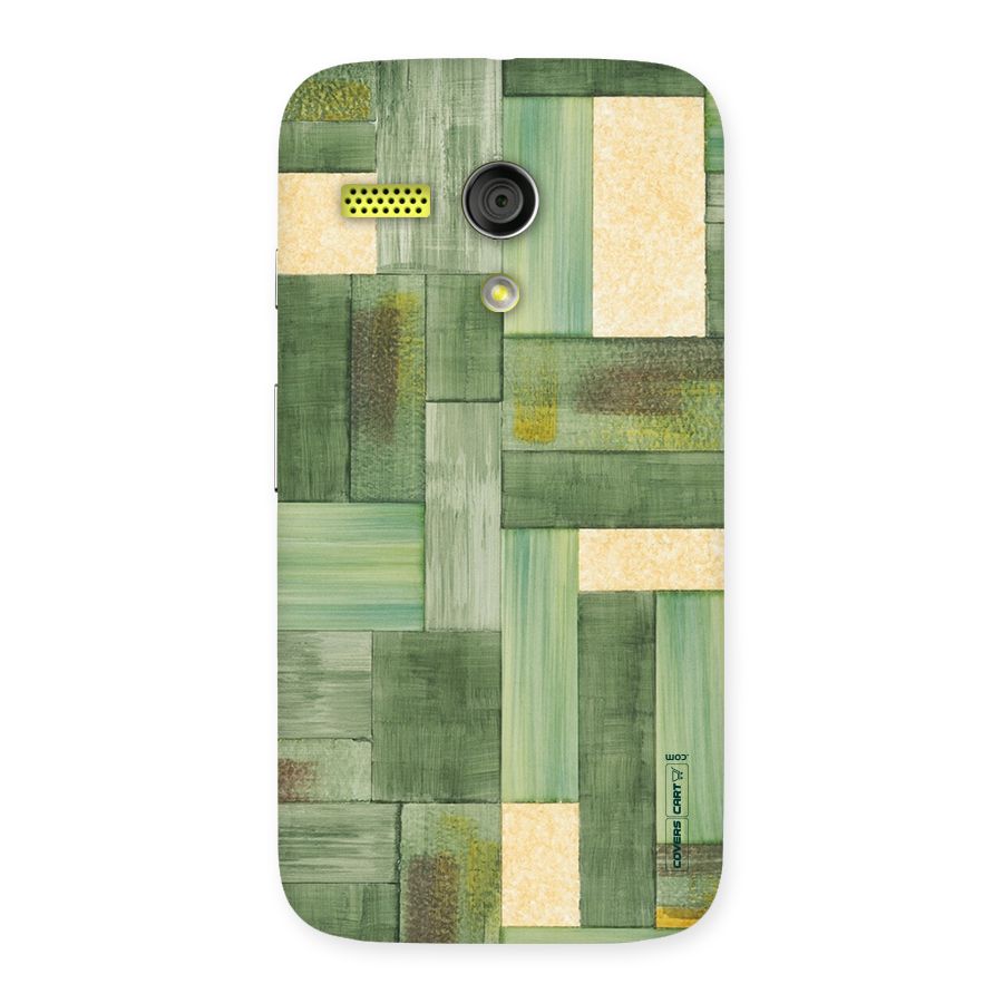 Wooden Green Texture Back Case for Moto G