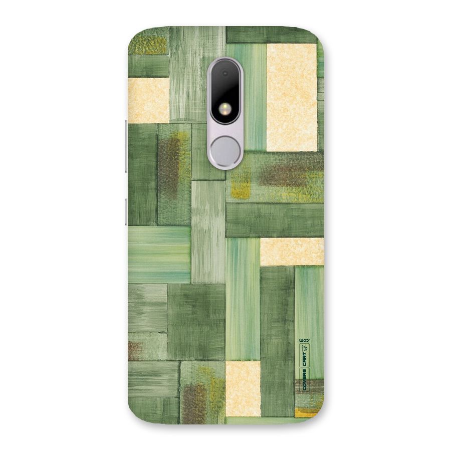 Wooden Green Texture Back Case for Moto M