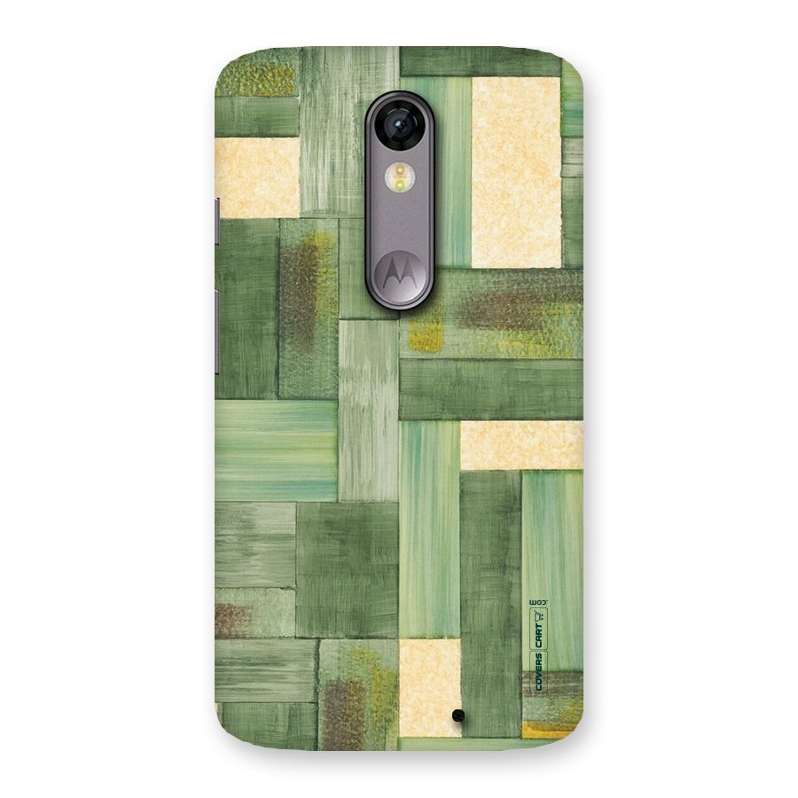 Wooden Green Texture Back Case for Moto X Force