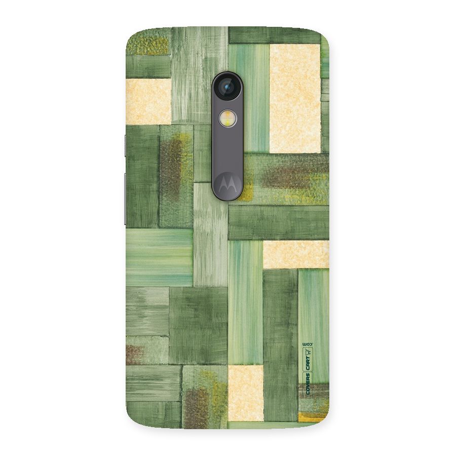 Wooden Green Texture Back Case for Moto X Play