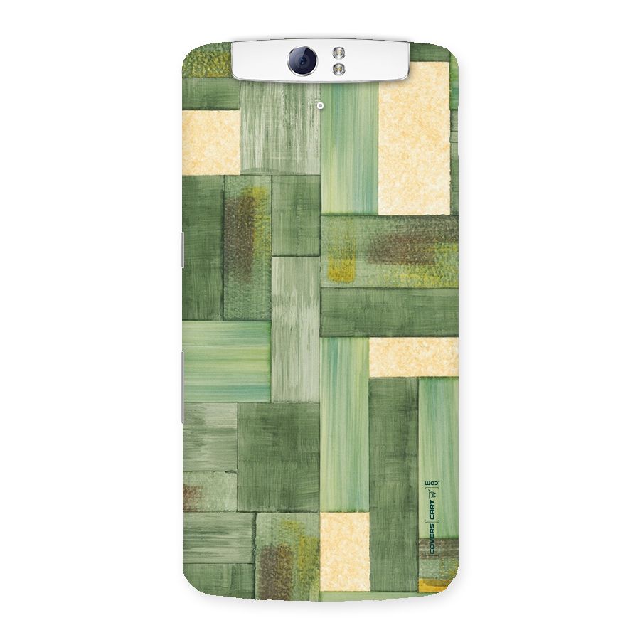 Wooden Green Texture Back Case for Oppo N1