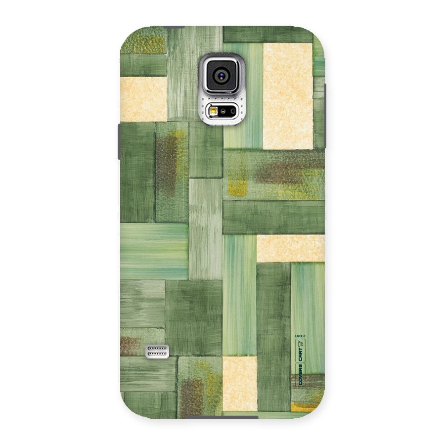 Wooden Green Texture Back Case for Samsung Galaxy S5