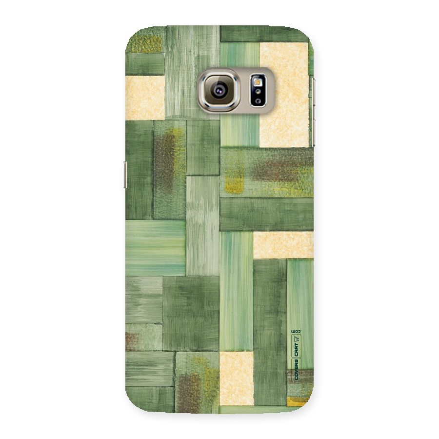 Wooden Green Texture Back Case for Samsung Galaxy S6 Edge
