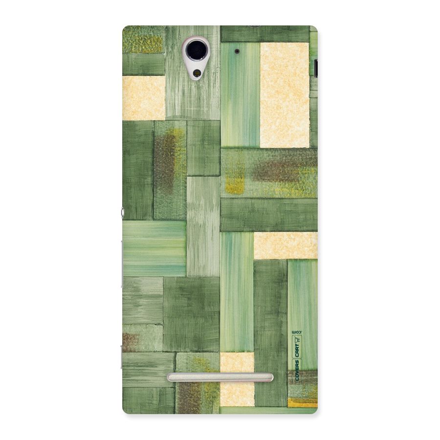 Wooden Green Texture Back Case for Sony Xperia C3
