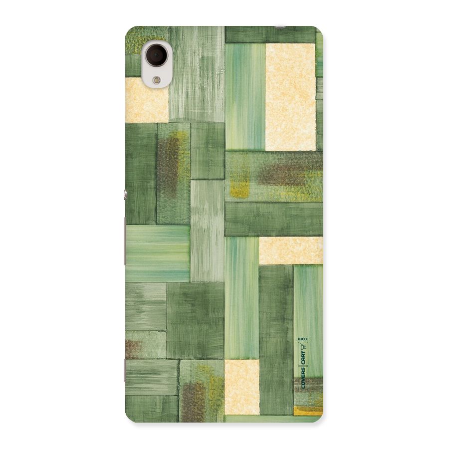 Wooden Green Texture Back Case for Sony Xperia M4