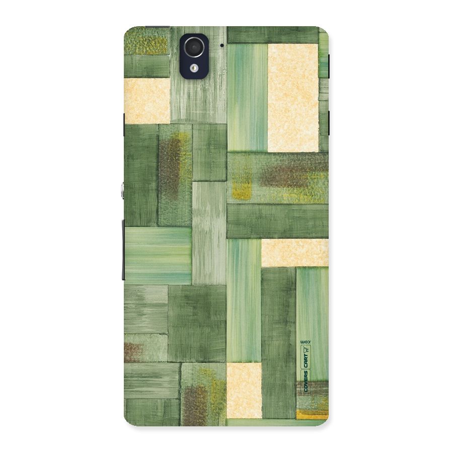 Wooden Green Texture Back Case for Sony Xperia Z
