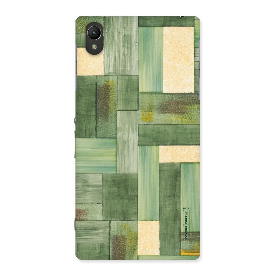 Wooden Green Texture Back Case for Sony Xperia Z1