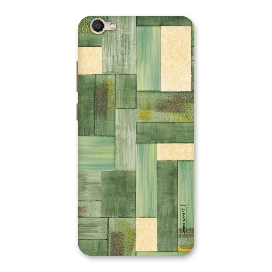 Wooden Green Texture Back Case for Vivo V5