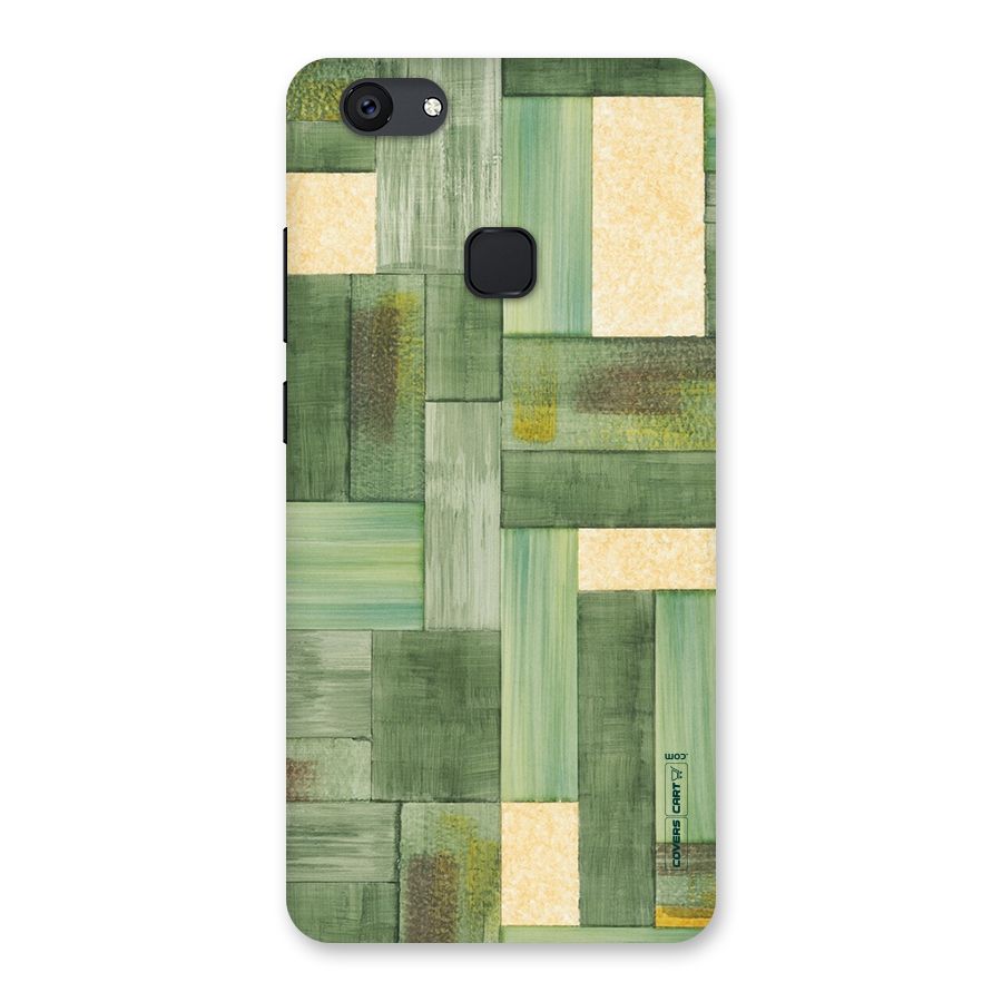 Wooden Green Texture Back Case for Vivo V7 Plus