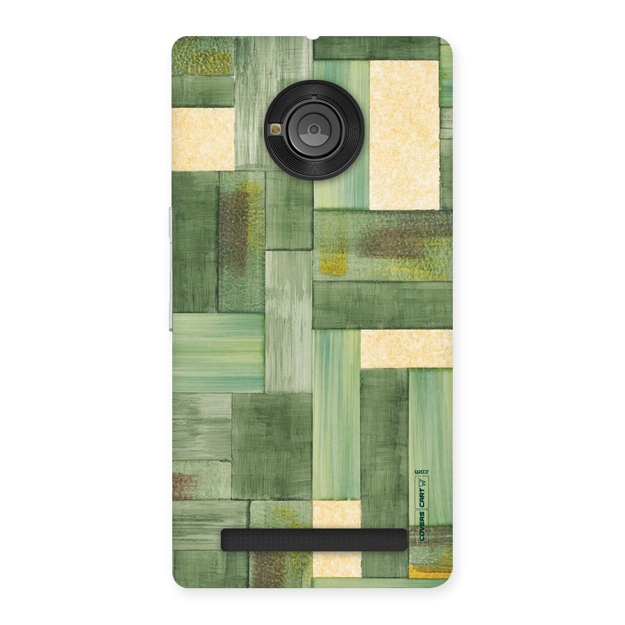 Wooden Green Texture Back Case for Yu Yuphoria