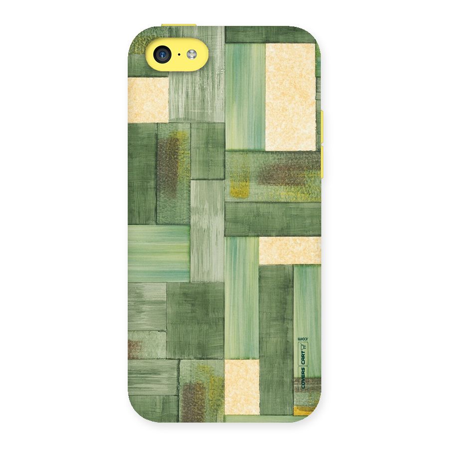 Wooden Green Texture Back Case for iPhone 5C