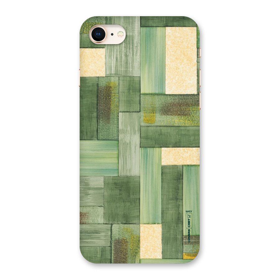 Wooden Green Texture Back Case for iPhone 8