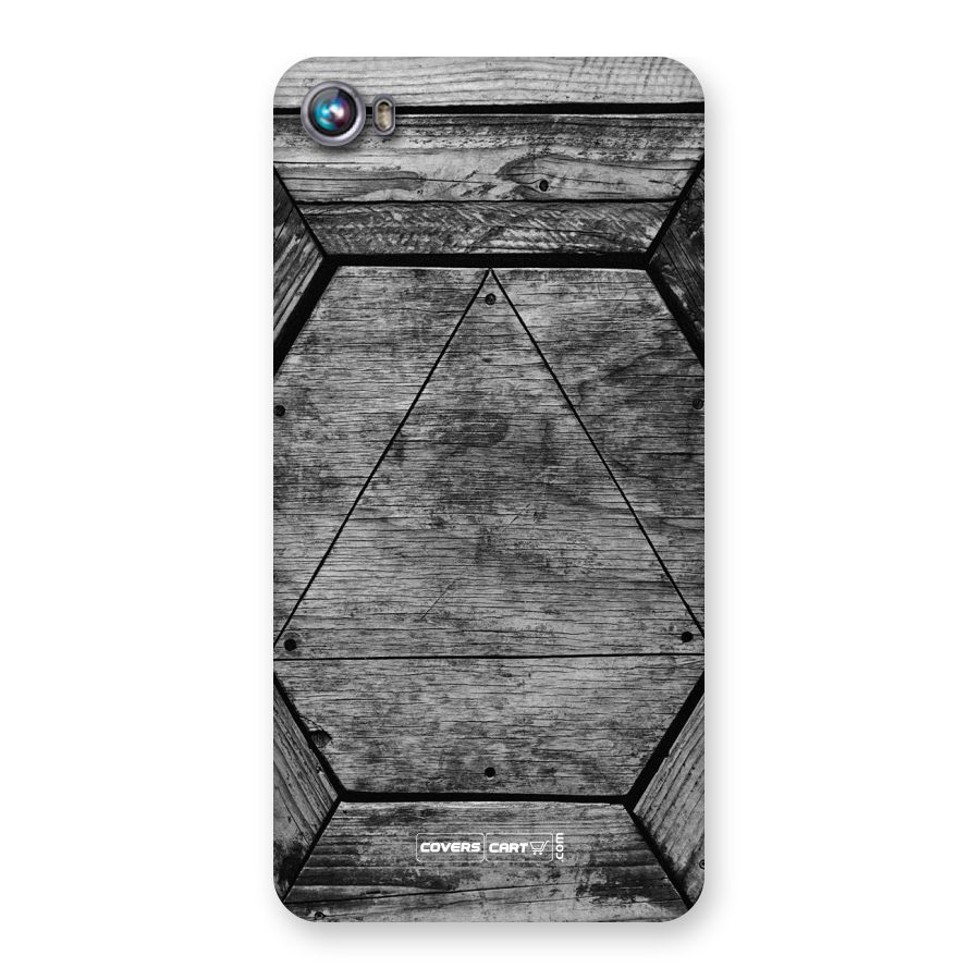 Wooden Hexagon Back Case for Canvas Fire 4