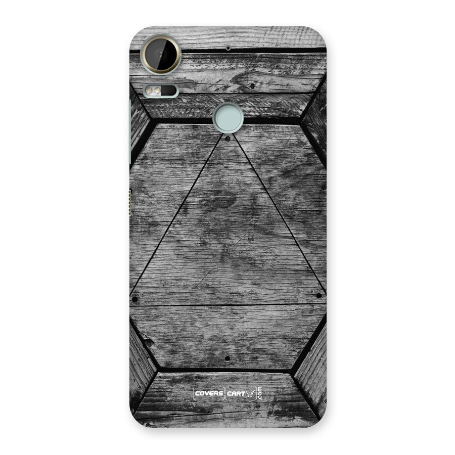 Wooden Hexagon Back Case for Desire 10 Pro