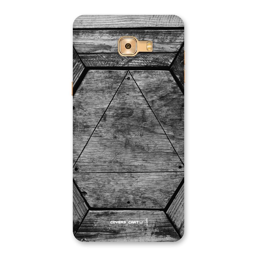 Wooden Hexagon Back Case for Galaxy C9 Pro