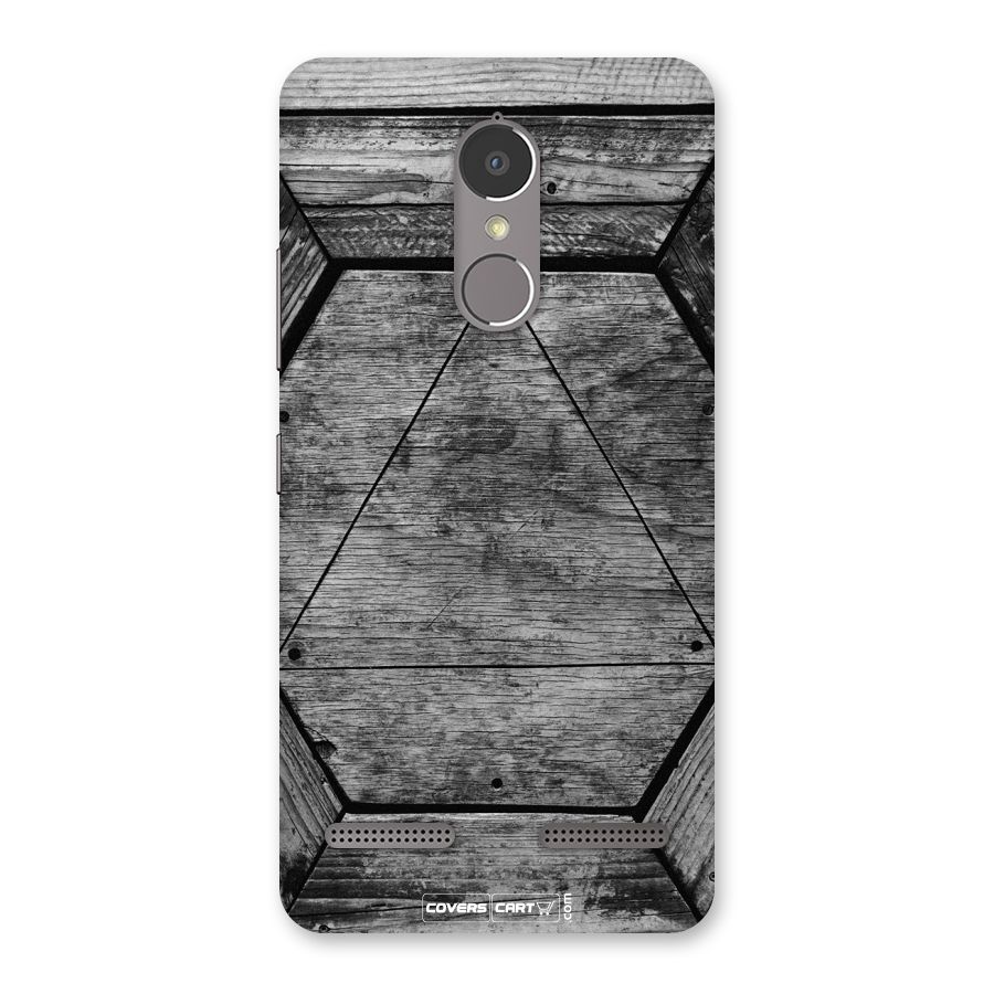 Wooden Hexagon Back Case for Lenovo K6