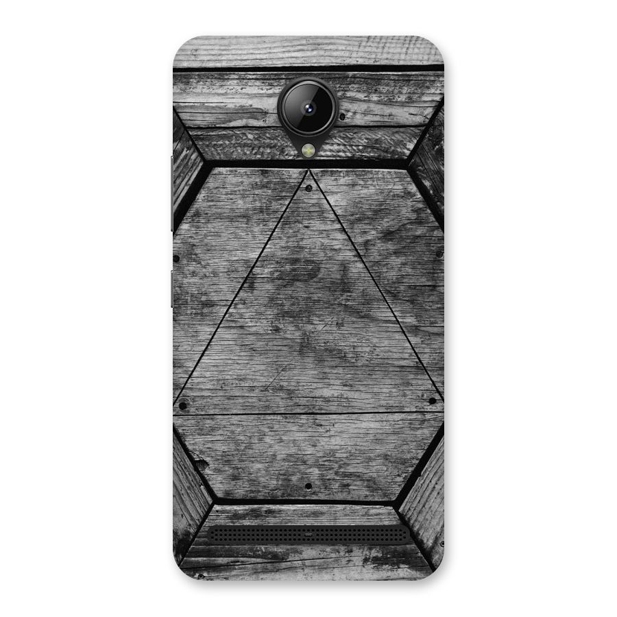 Wooden Hexagon Back Case for Lenovo C2
