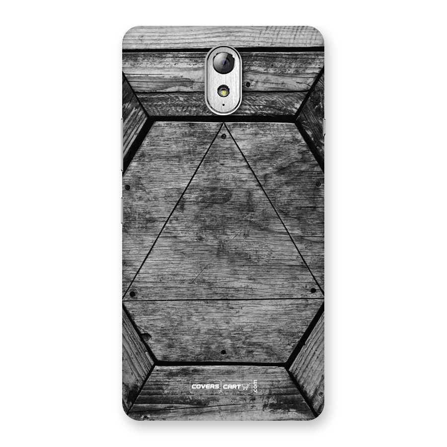 Wooden Hexagon Back Case for Lenovo Vibe P1M