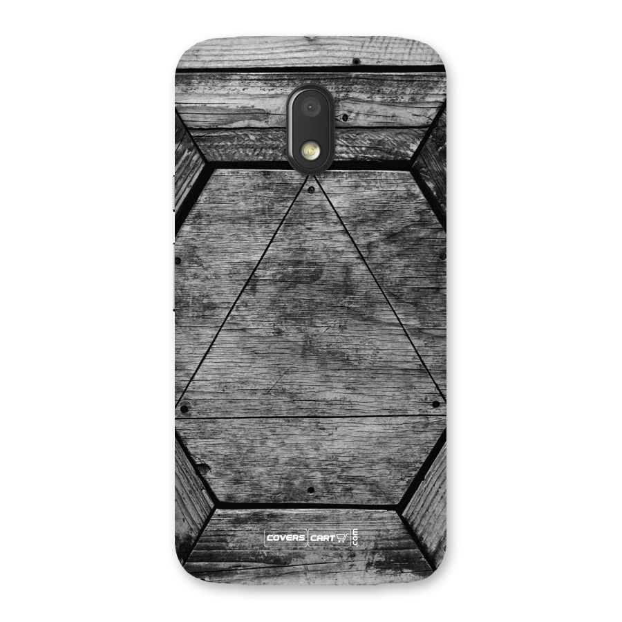 Wooden Hexagon Back Case for Moto E3 Power
