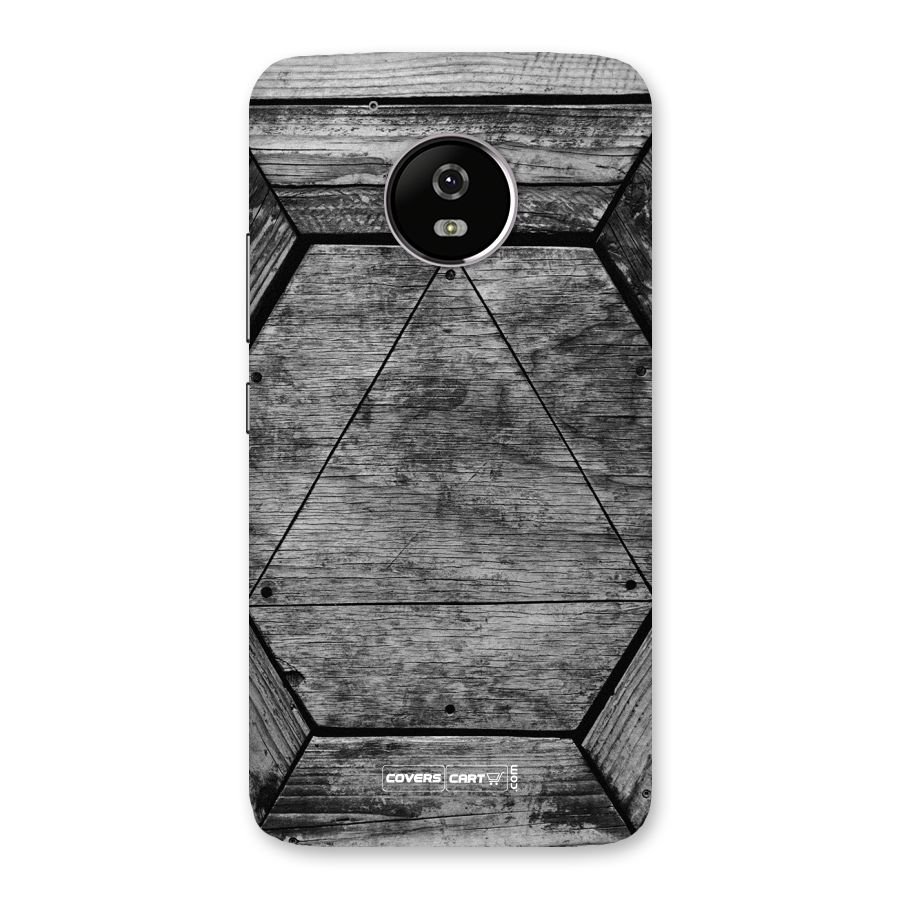 Wooden Hexagon Back Case for Moto G5